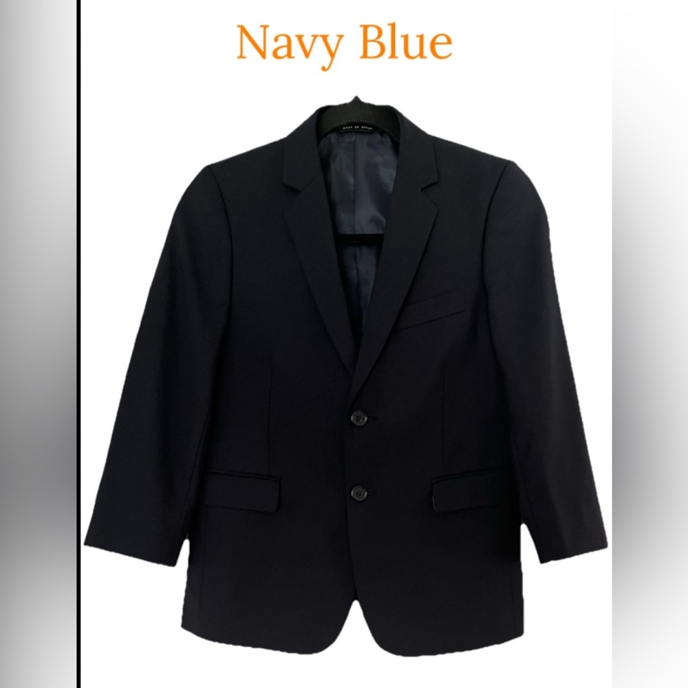 DAVID OLIVER Brand Boys Kids 2 Button NAVY BLUE Blazer Size 10H